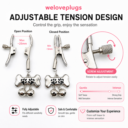 Dog Paw Bell Nipple Clamps - image 1