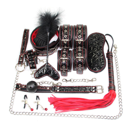 BDSM Master Kit – Full Restraint & Roleplay Set - Black - image 1
