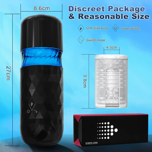 Auto-Stroking Masturbator – Thrusting/Rotating Male Toy with 8 Modes - image 1