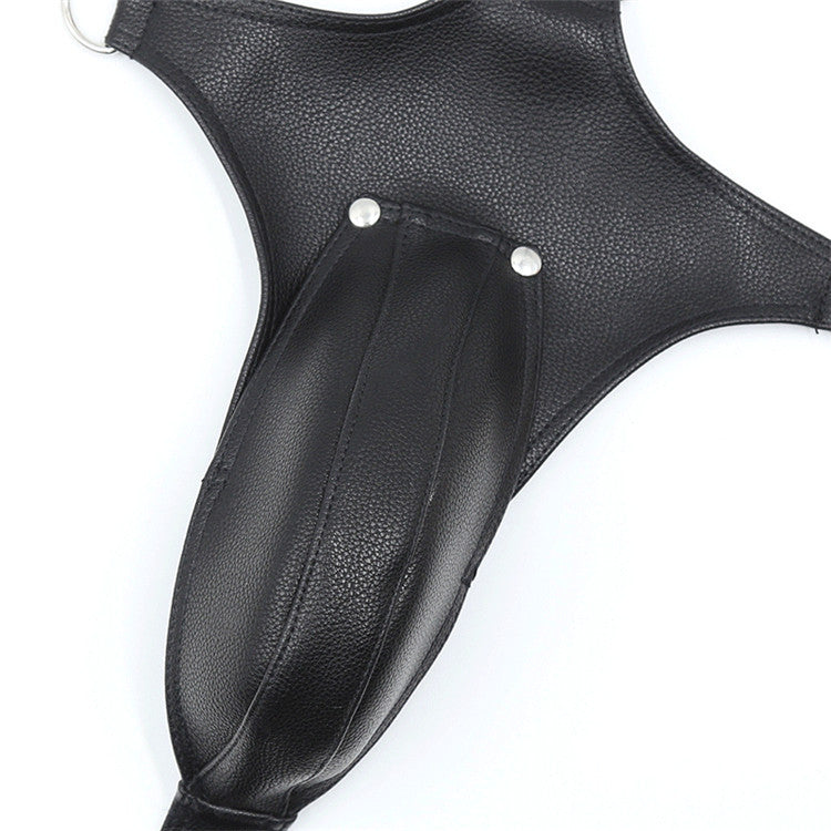 ObeyMe Faux Leather Bondage Harness - image 4