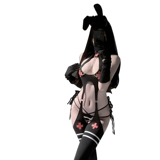 Sexy Bunny Costume Lingerie Set - image 1