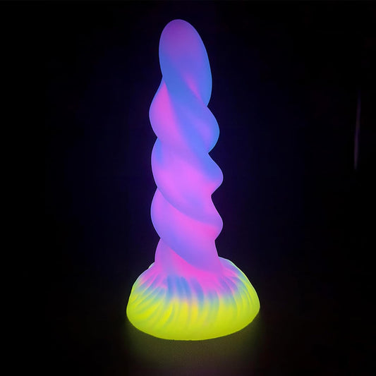 8.58'' Fantasy Monster Dildo with Multi-Texture Design & Glow-in-the-Dark Effect - image 1