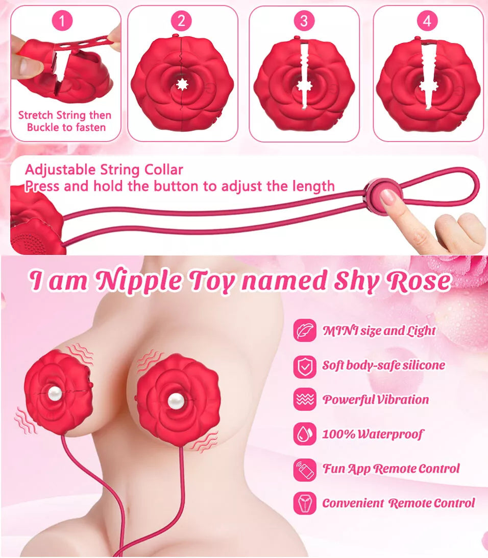 Rose Nipple Clamps - App Control - image 10