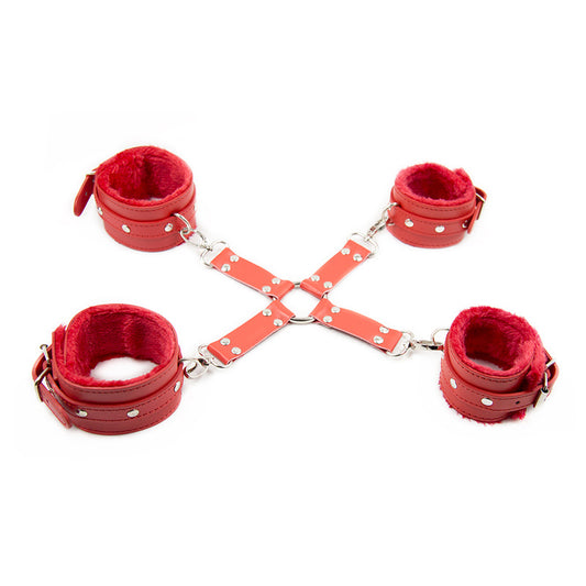 Tie Me In A Hogtie BDSM Bondage CBT Sex Toys - Red - image 1