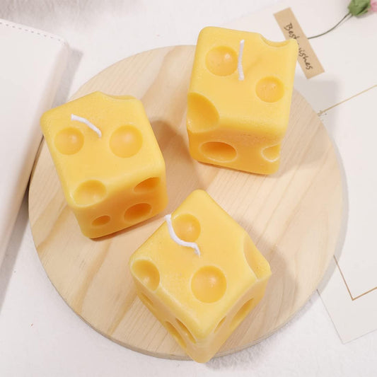 Cheese Shaped Aroma Soy Wax Scented Candle - image 1