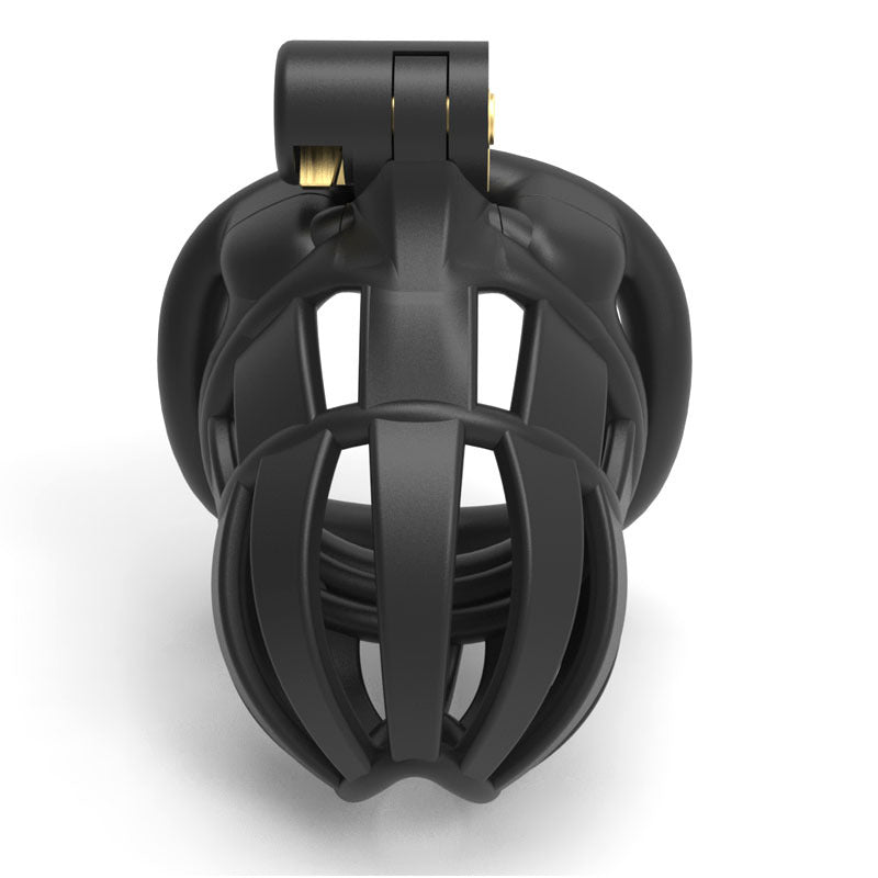 Cucky Cage: Minus Edition (Resin Micro Chastity Cage) - Black - image 3