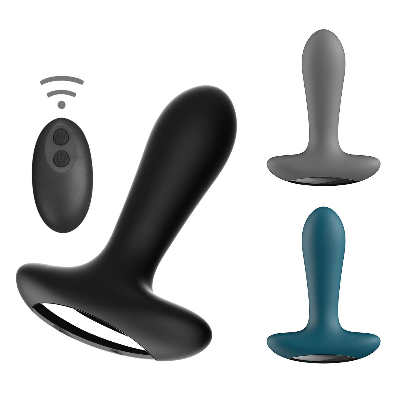 Waterproof Silicone Remote Vibrating Butt Plug - image 0