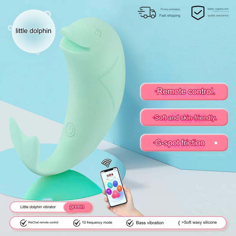 Dolphin Women Vibrator Sex Toy - Green - image 2