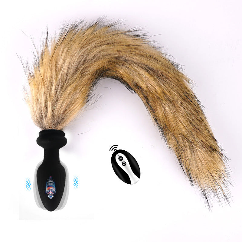 Multicolor Fox Tail Light Up Butt Plug - Brown - image 37