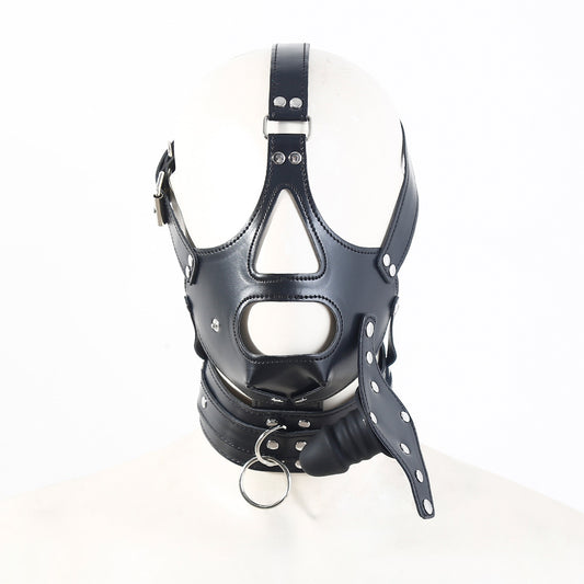 SM Gag Head Mask - Black - image 1