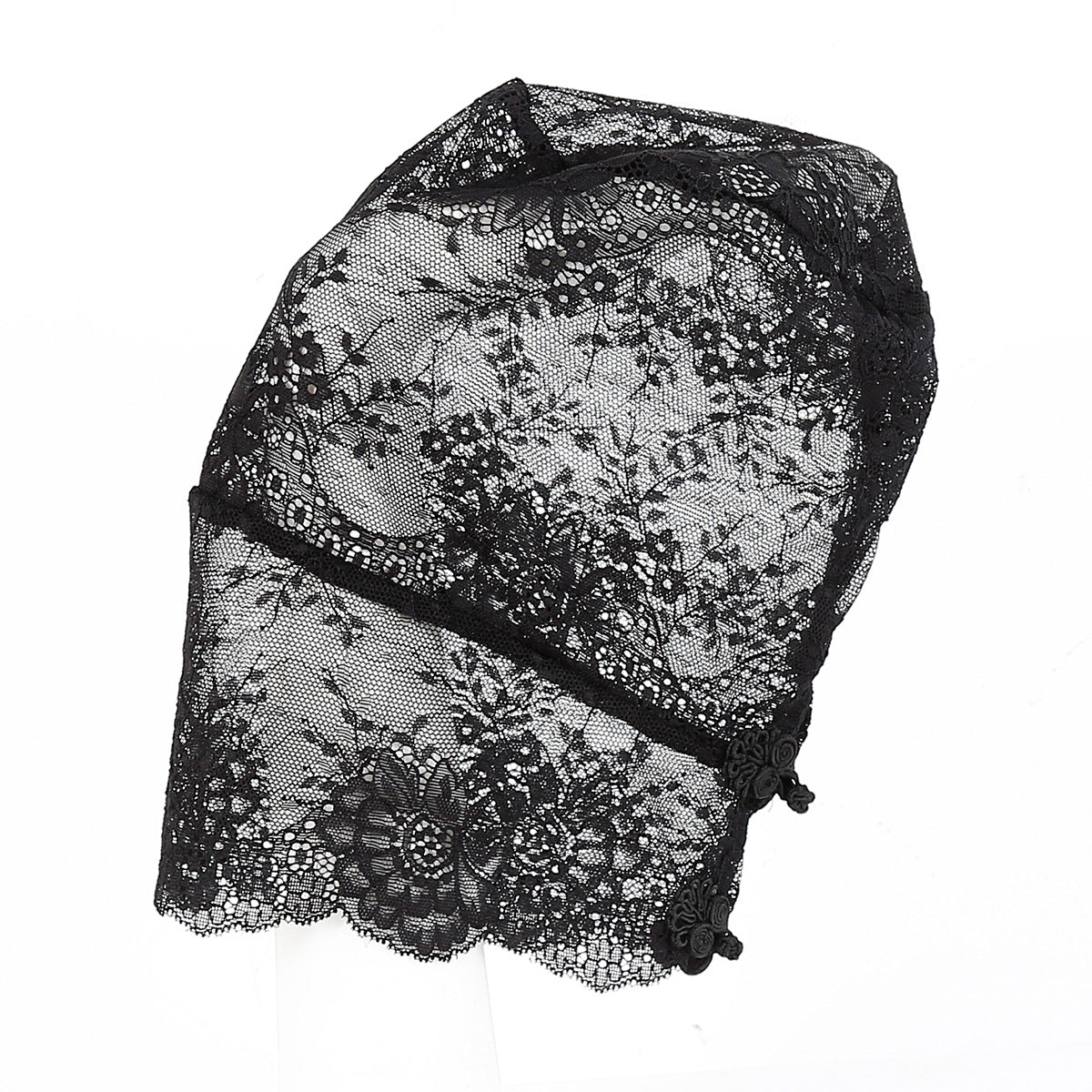 Lace Full Face Masquerade Mask Mesh Headwear - image 6