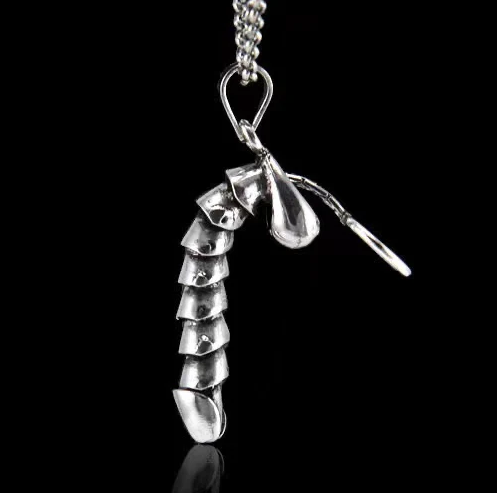 Moving Erectile Dick Necklace Penis Necklace - Silver - image 3