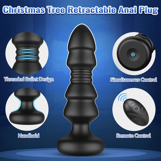 Thrusting Anal Plug G Spot Vibrator Prostate Massager - image 1