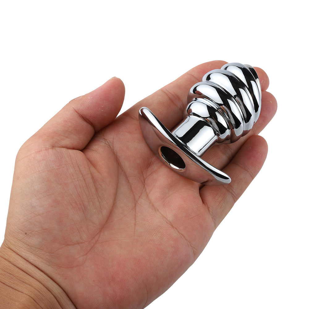 Hollow Ribbed Anal Plug - image 5