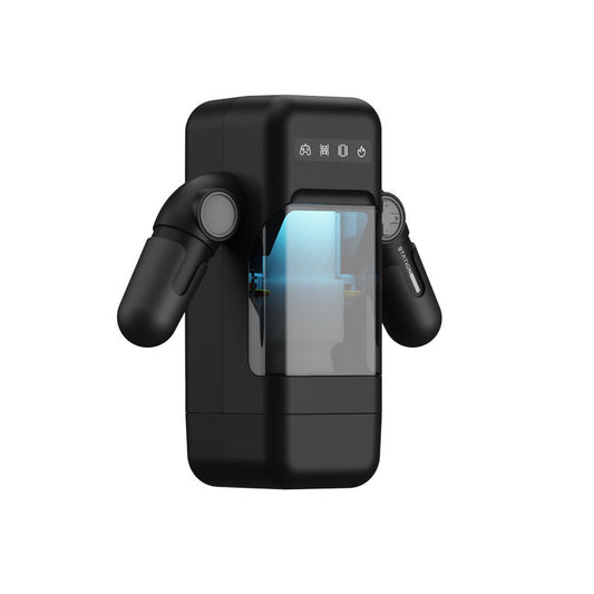 Game Cup -Thrusting Vibrating Masturbator with Heating Function - Black - image 1