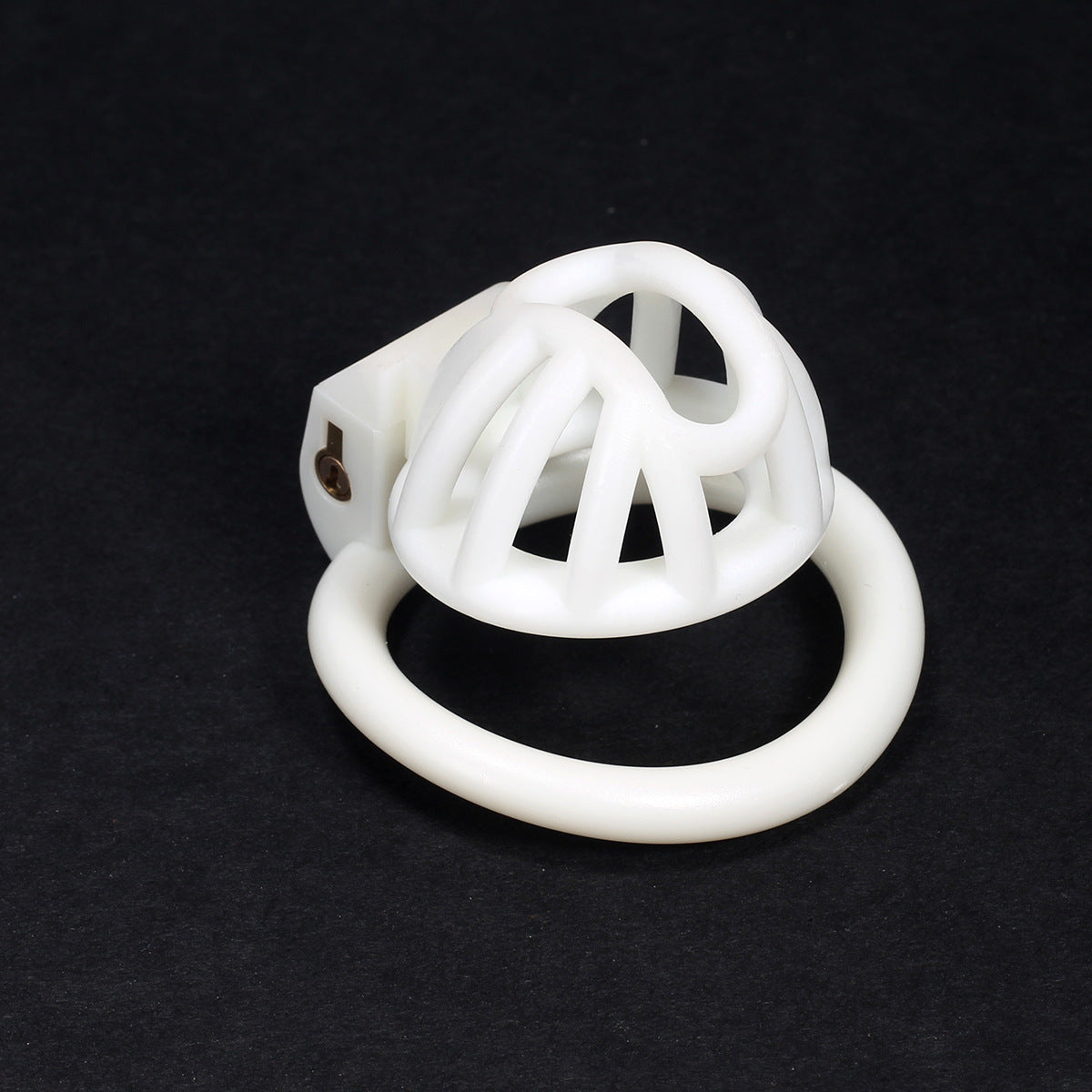 Innie/Micro/Stub Chastity Cage for Sissy Play with 3 Size Rings - A - White - Stub - image 20