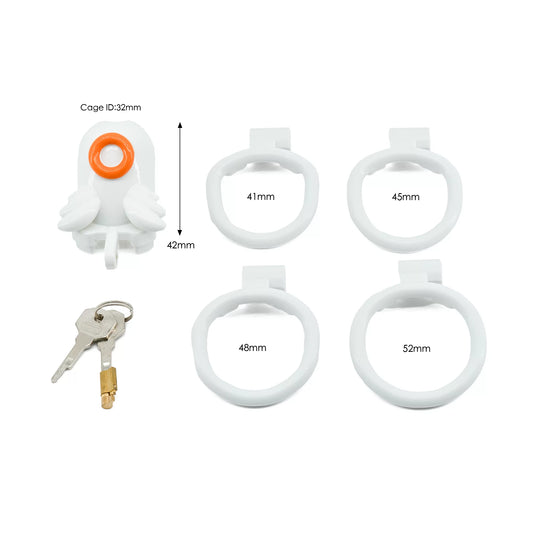 Demon & Angel Lightweight Resin Chastity Cage - A - image 0