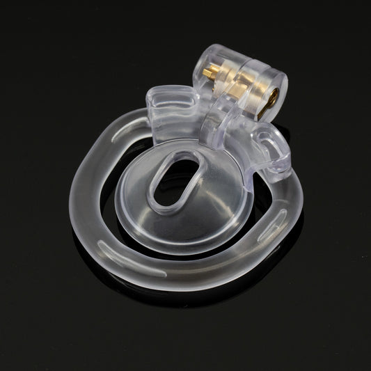 CB Sissy Chastity Cage with 4 Rings - E - negative - image 1