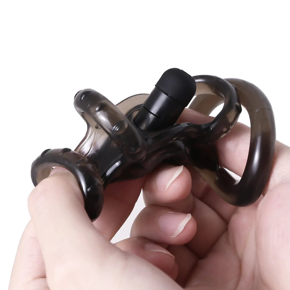 Vibrating Cock Ring - Sex Penis Enhancer - image 4
