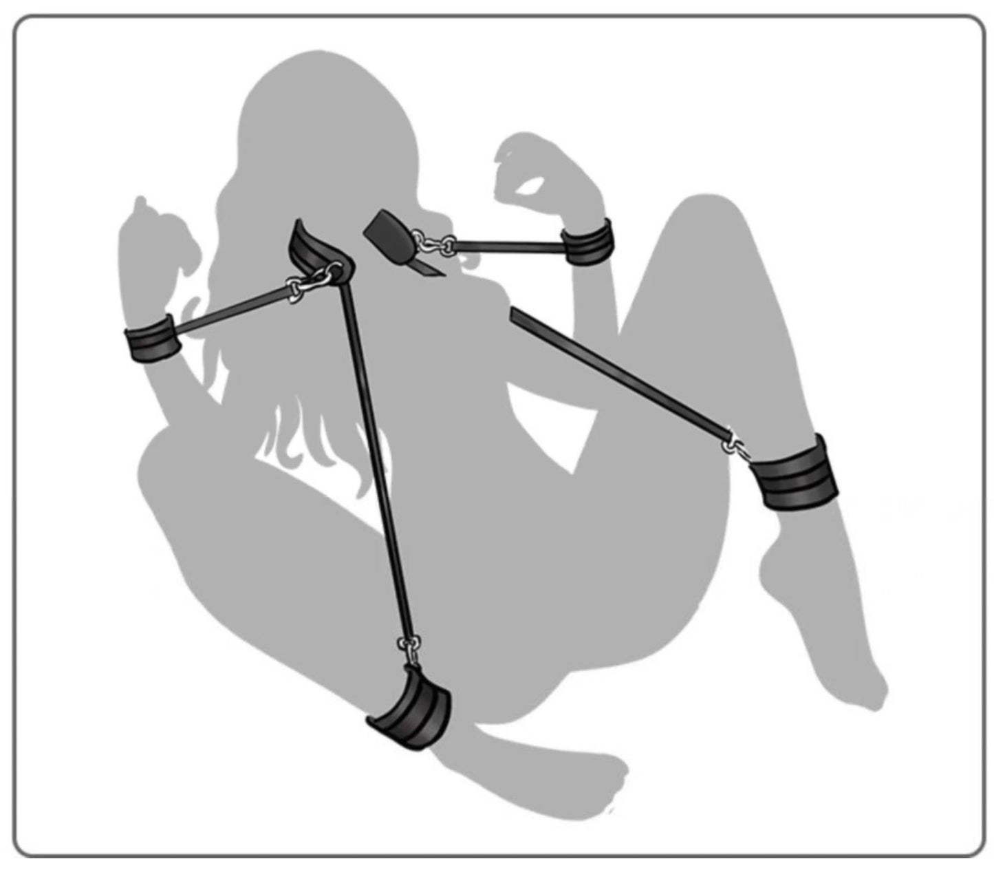 BDSM Bondage Kit Sex Enhancer with Mouth Gag & Nipple Clips - image 4