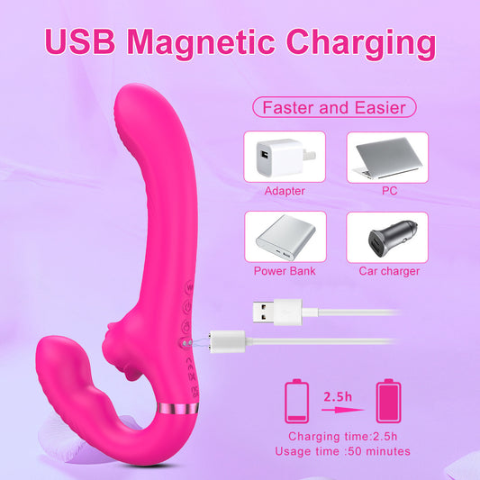 Remote Control G Spot Vibrator With Clit Licking - image 1