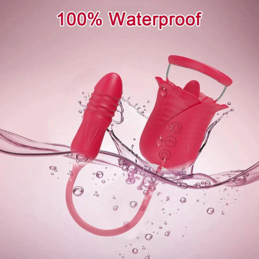 Womens Rose Toy With 10 Tail Thrusting Modes - image 1