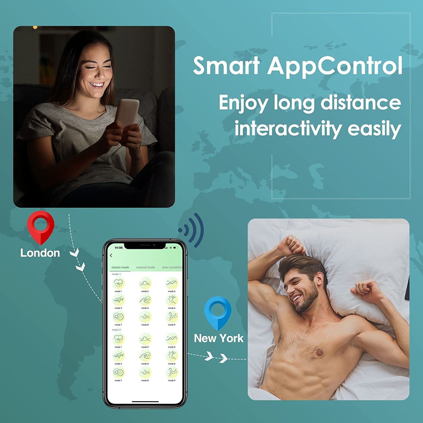 APP Control Vibrating Cock Ring Glan Ring - image 6