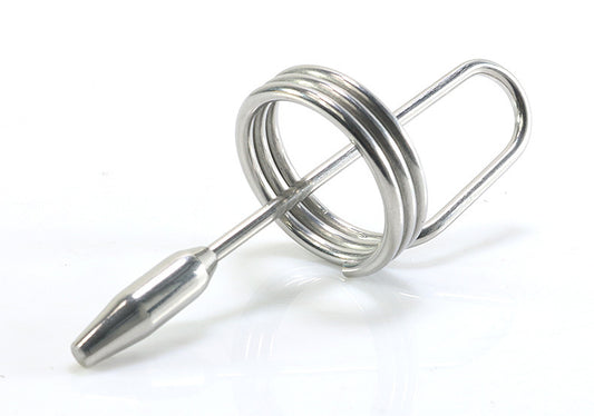 Penis Plug with Coiled Glans Ring - image 1