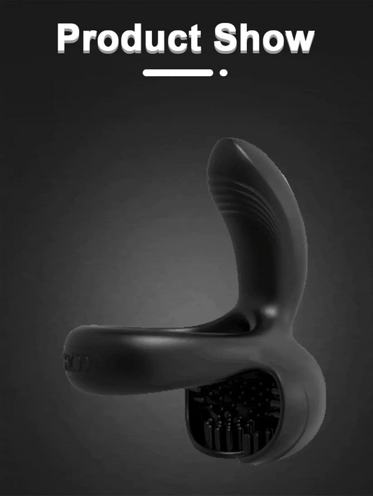 Men's Vibrating Ring with Perineum & Testicle Stimulation – Designed for Shared Pleasur - image 1