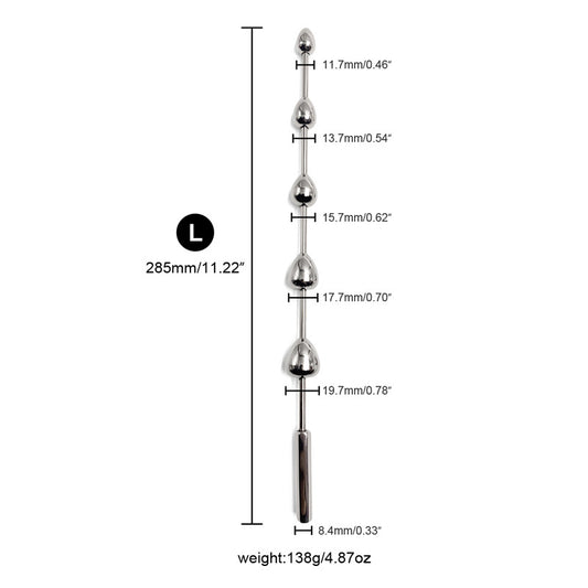 Smooth Beads Urethral Dilator - L - image 0