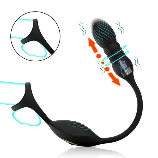 Auto-Sizing Vibrating Prostate Plug - Telescopic Anal Stimulator with 10 Vibration Modes - image 1