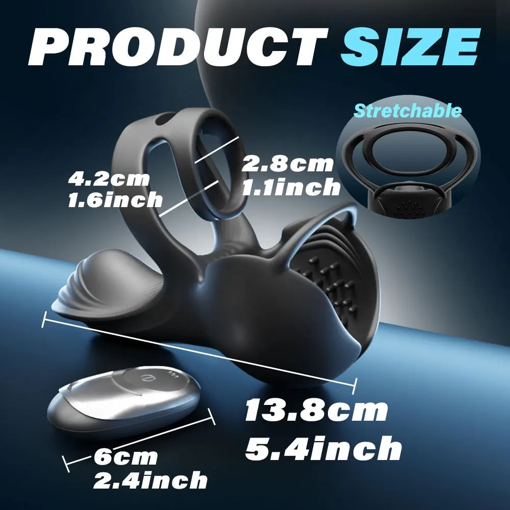 360° Testicle Full Coverage Stimulator Penis Trainer Cock Ring - image 6
