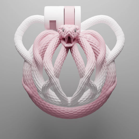 Pink Serpent Chastity Cage - image 1