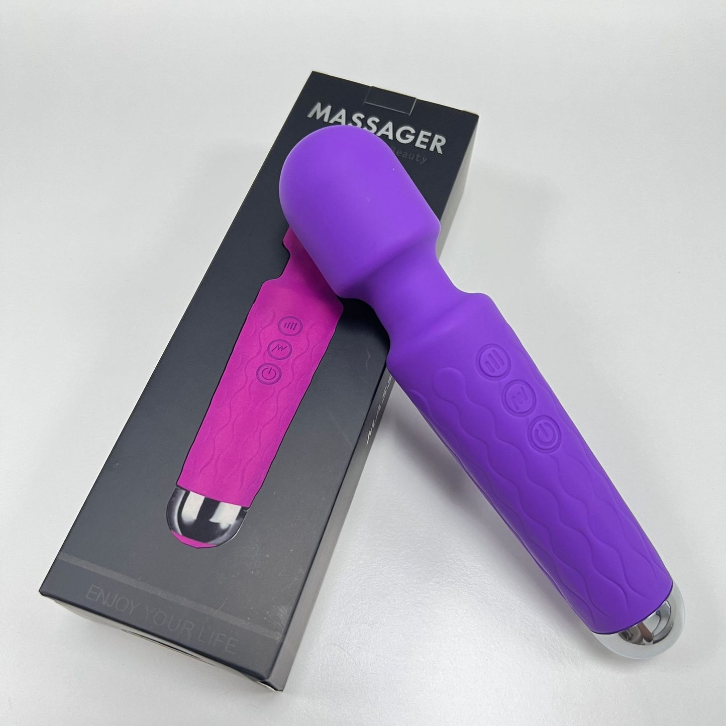 Mini Halo Vibrator Wand Massager Clitoris Stimulation - Purple - image 3