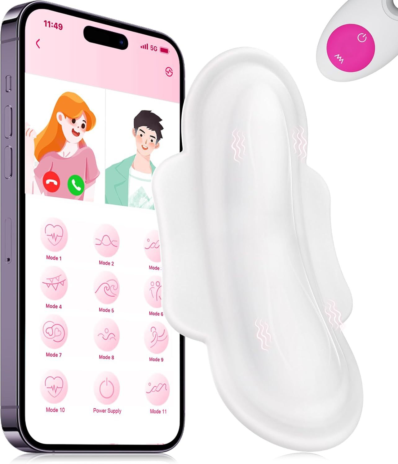 Wearable Panty APP Remote Control Butterfly Vibrator Vagina Stimulato - White - image 11