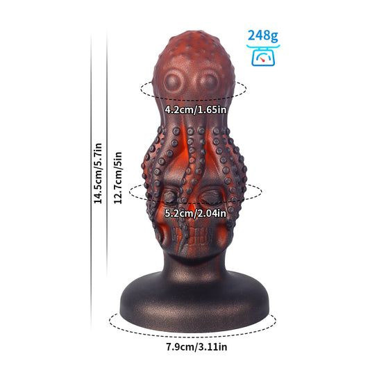 Monster Fantasy Octopus Skull Dildo - M - image 1