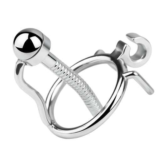 Steel Urethral Chastity Cage With Belt ( 3 Color ) - image 1