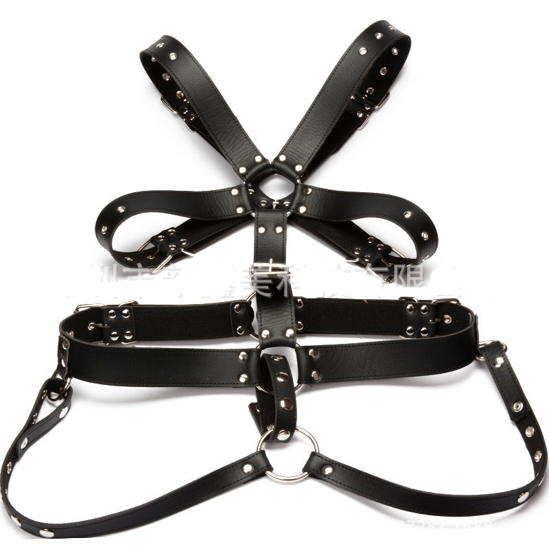BDSM Body Restraints Harness for Men with Cock Ring - image 3