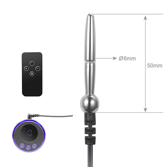 Stainless Steel Electric E-stim Stretcher Urethra Sound Rod - S - image 1