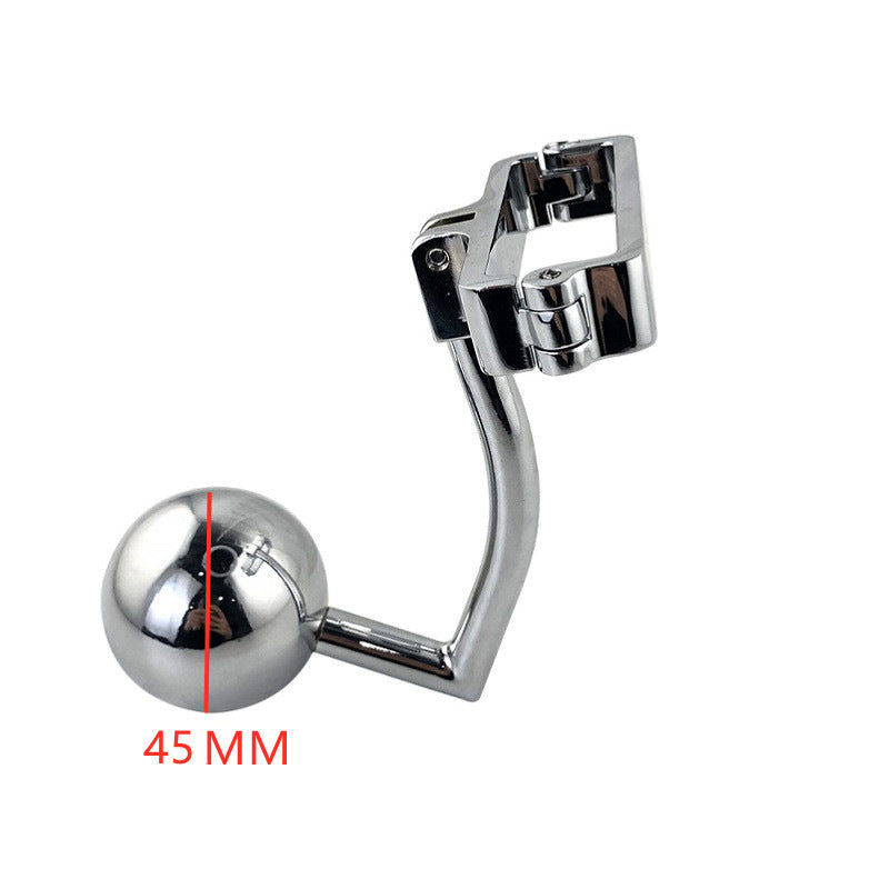 Stainless Steel Scrotum Clamp with Anal Butt Plug - Spherical - image 10