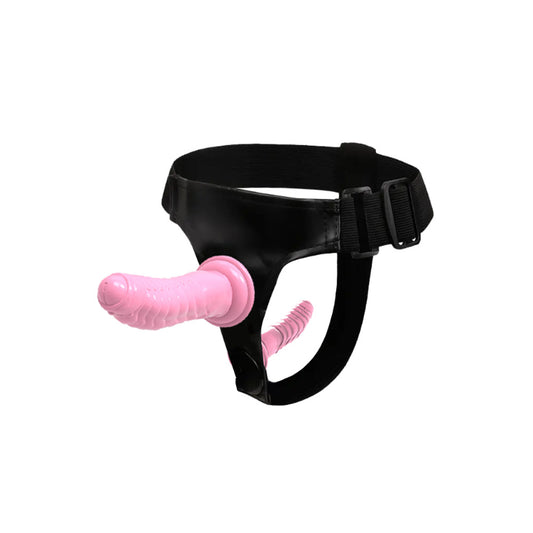 7.09 & 6.1 Dual-Sided Silicone Dildo - Pink - image 1