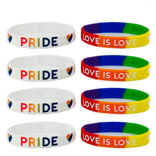 30 pcs of LGBT Pride Month Silicone Handbands