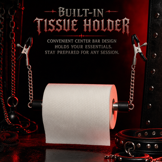 BDSM Toilet Paper Holder Nipple Clamps - image 1