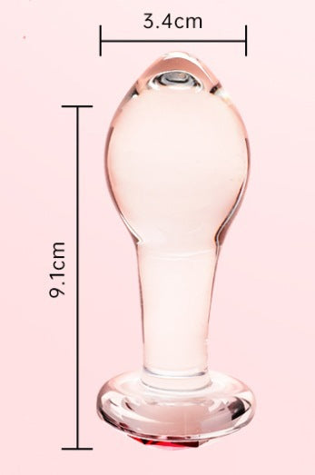 Lumin Crystal Glass Pleasure Wand - M - image 1