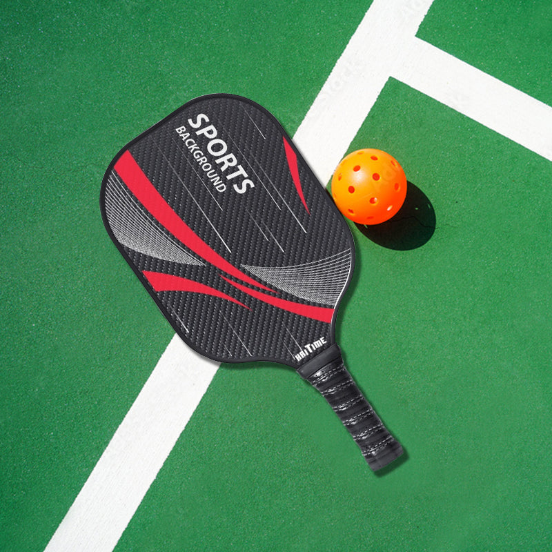 Pickleball Paddle Carbon Fiber Pickleball Racket with 2 Balls