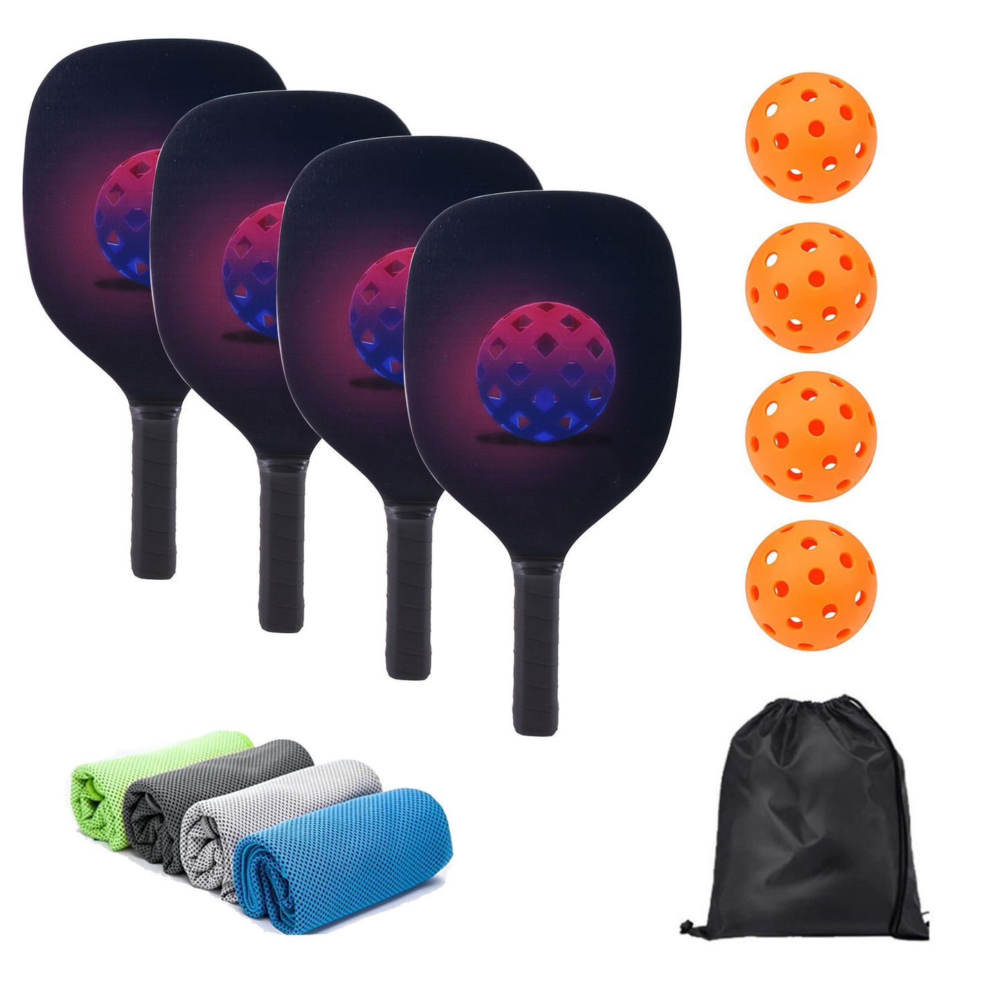 Basswood Pickleball Paddles Set