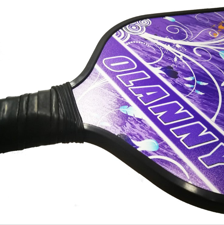 Lavendar Pickleball Paddle Fiberglass and Graphite Composite Solid Paddle