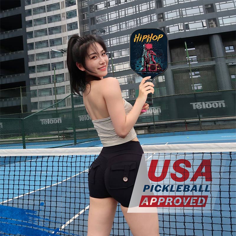 Hip Hop Pickleball Paddle Carbon Fiber Pickleball Racket