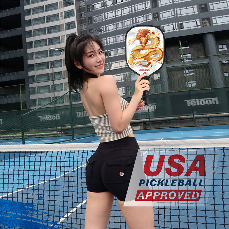 Double-Side Design Pickleball Paddle Carbon Fiber Pickleball Racket