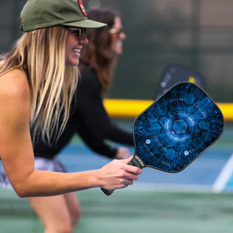 Blue Pickleball Paddle Carbon Fiber Pickleball Racket